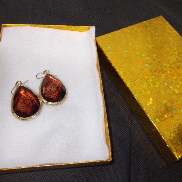 Luxury Amber Erings In Gift Box - Picture 4 of 5